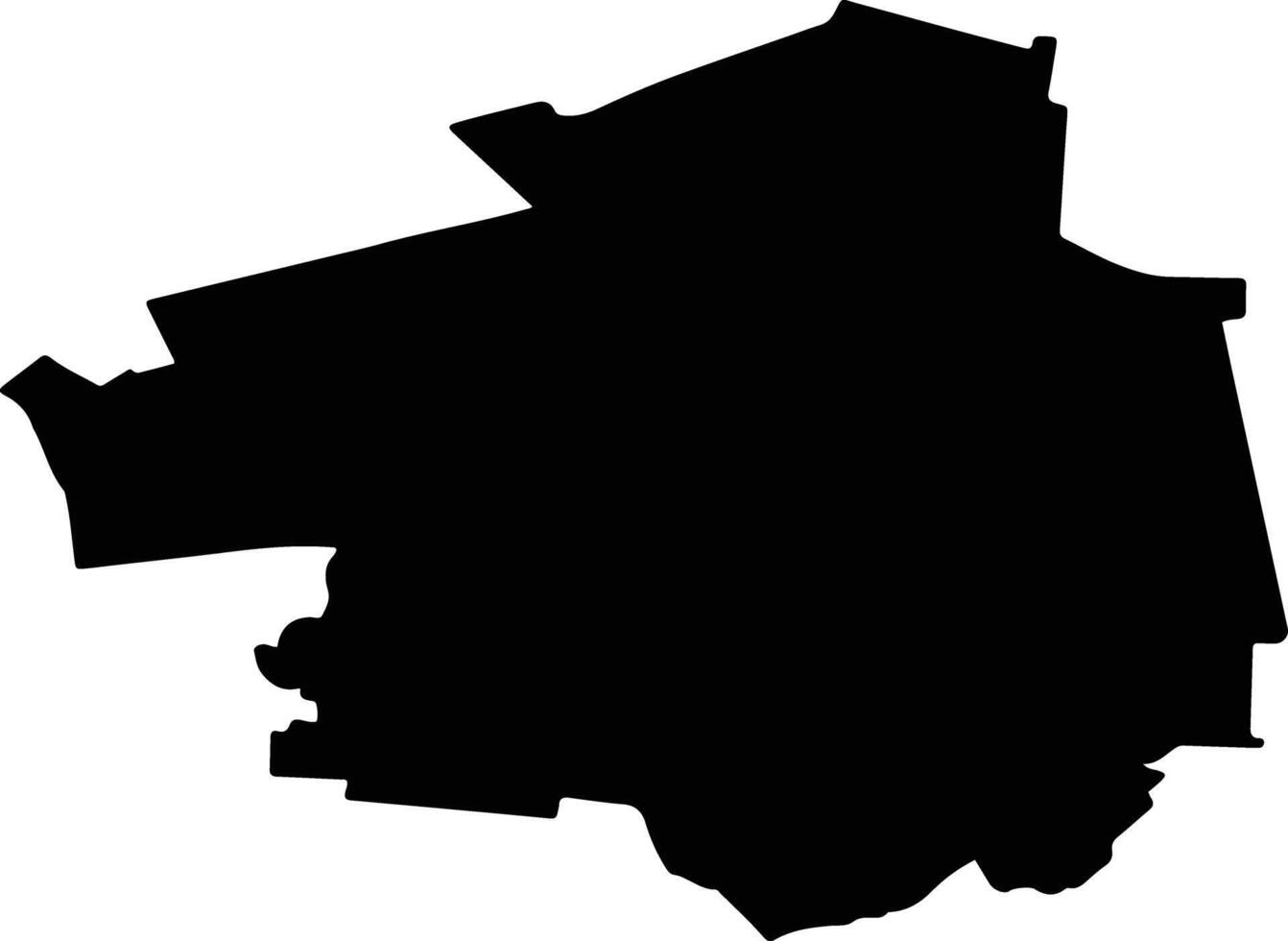 VALEA NUCARILOR Romania silhouette map vector