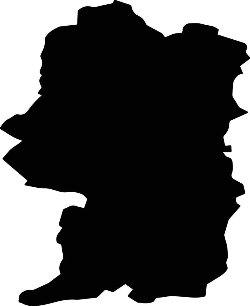 Valec Slovenia silhouette map vector