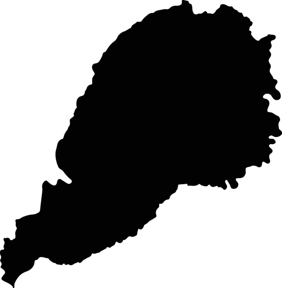 Valencia Colombia silhouette map vector
