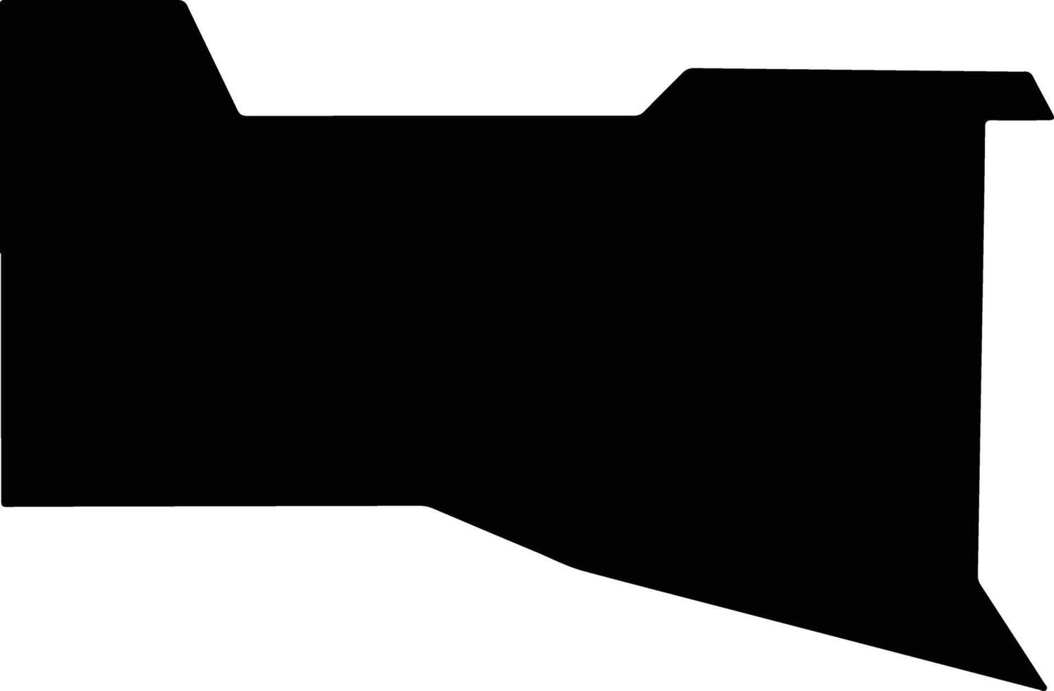 Valencia United States silhouette map vector