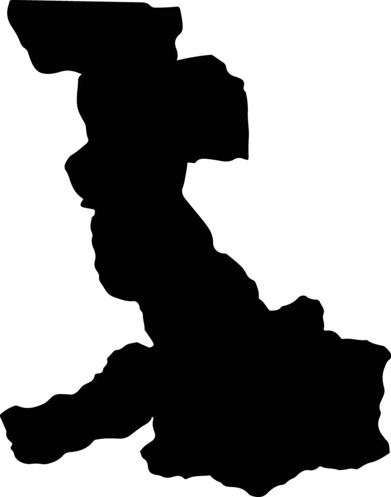 Valencia Venezuela silhouette map vector