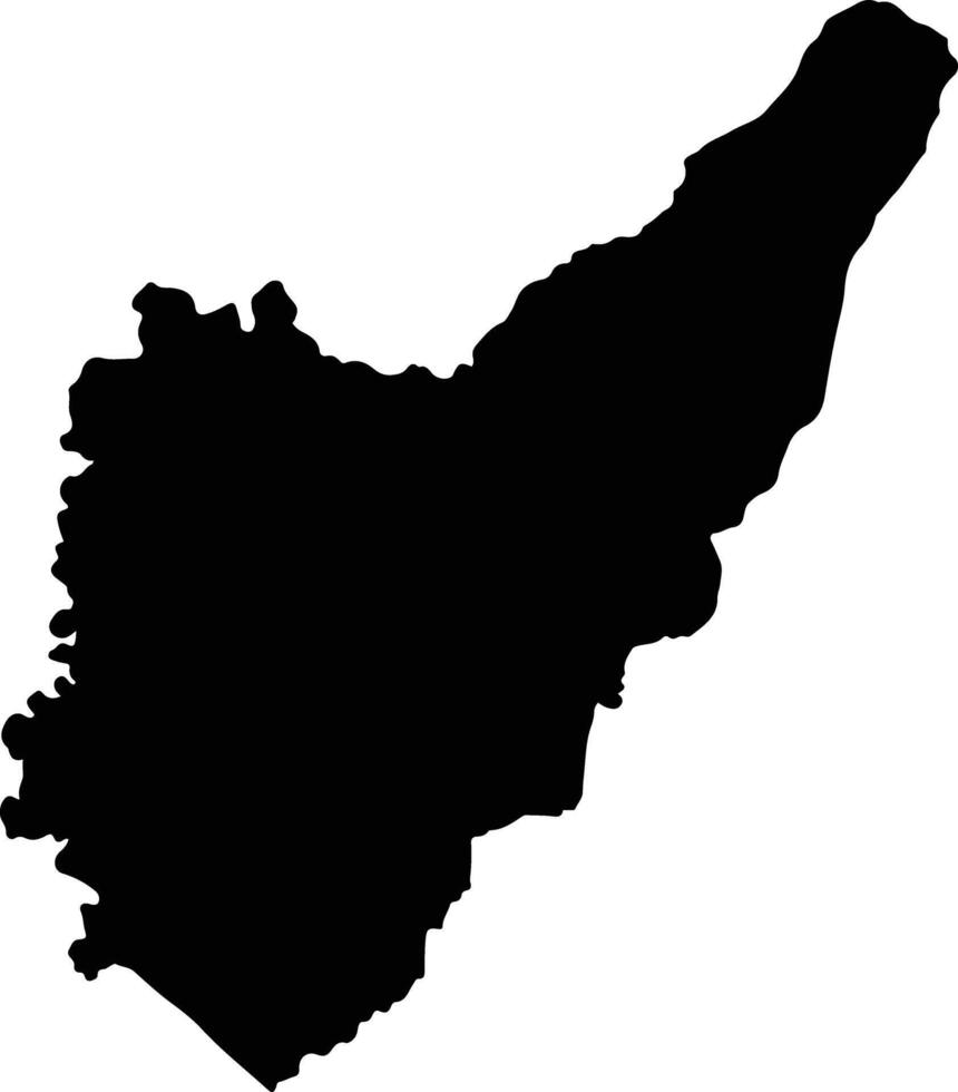 Valencia Ecuador silhouette map vector