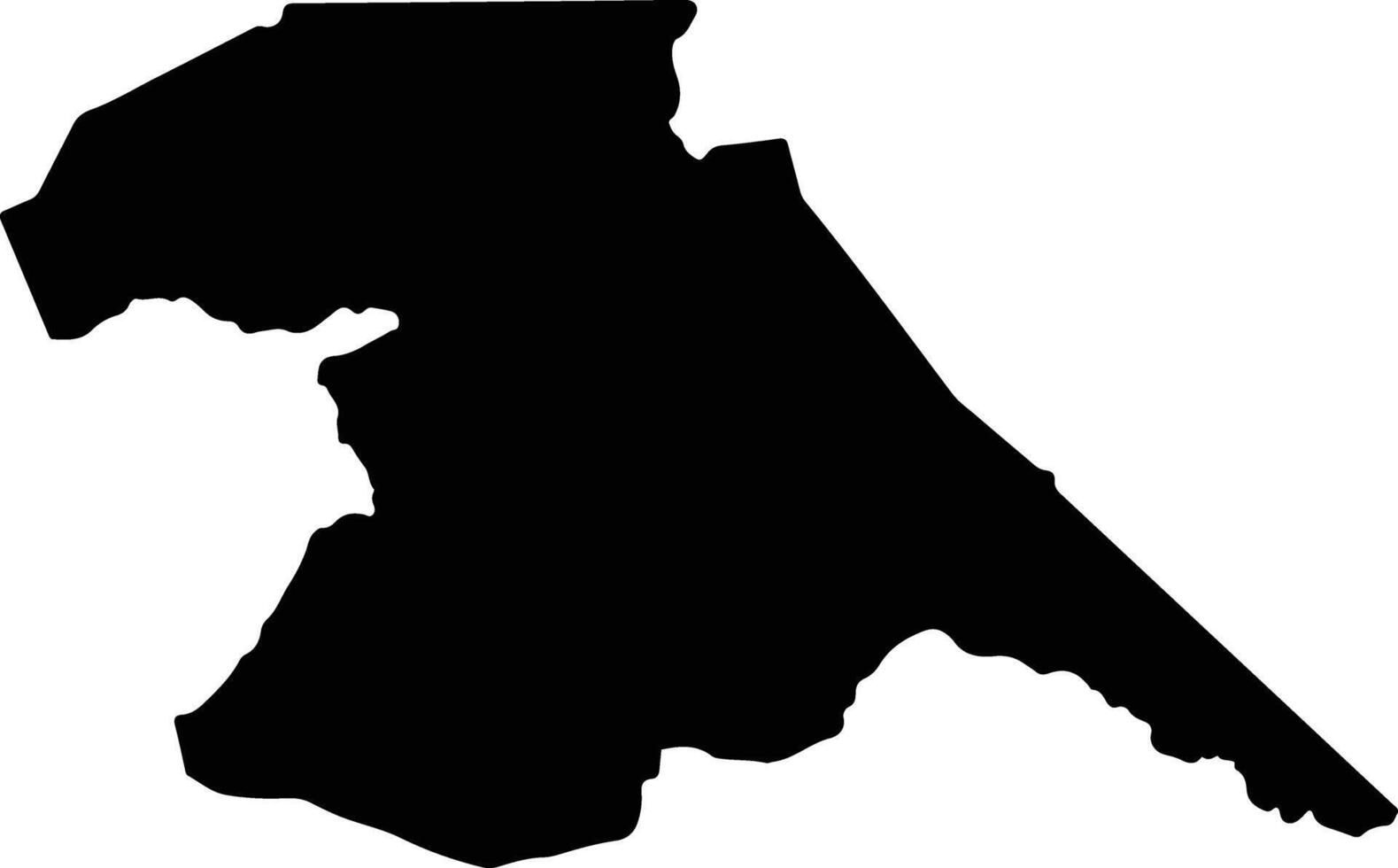 Valenzuela Paraguay silhouette map vector