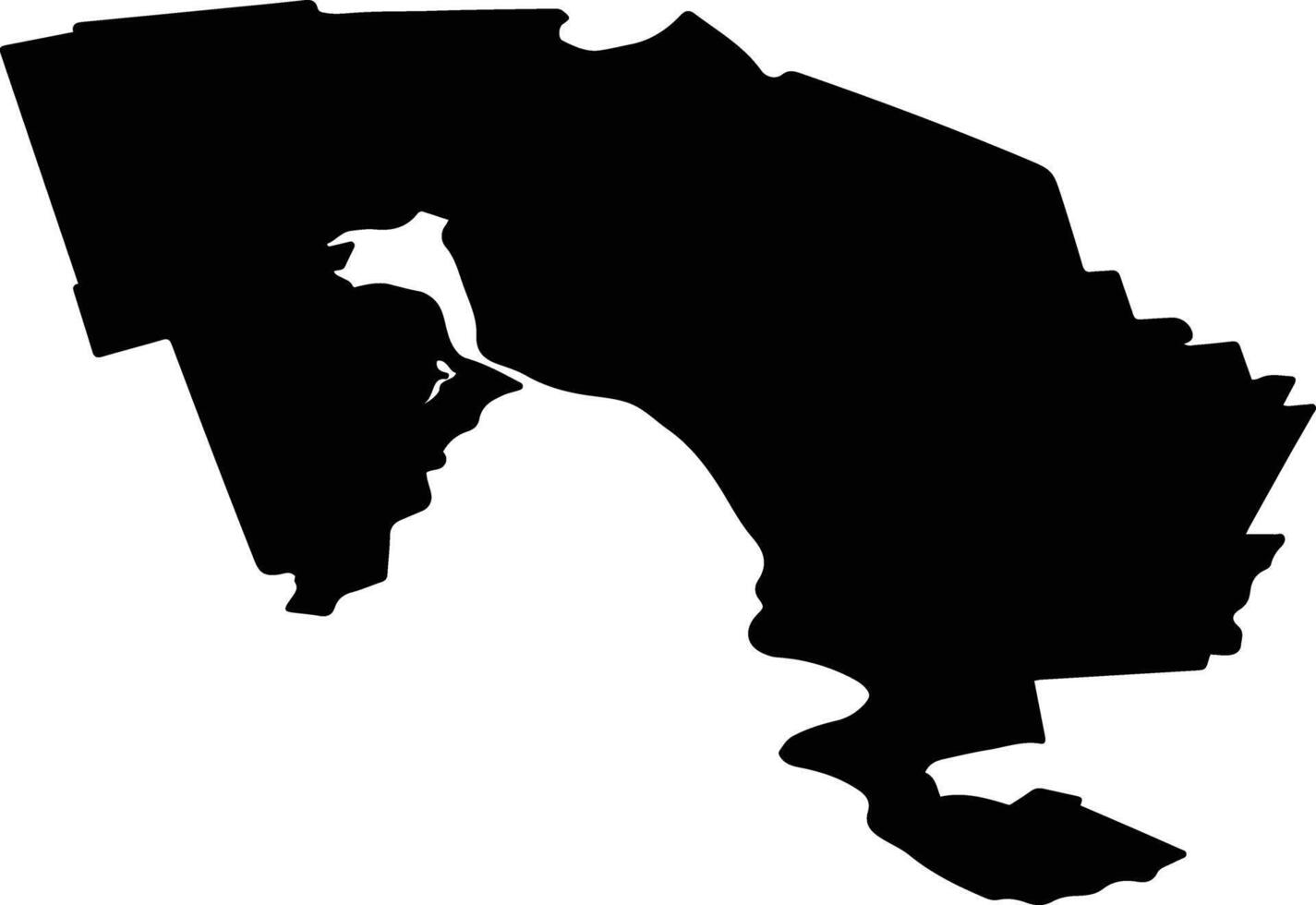Valgundes pag Latvia silhouette map vector