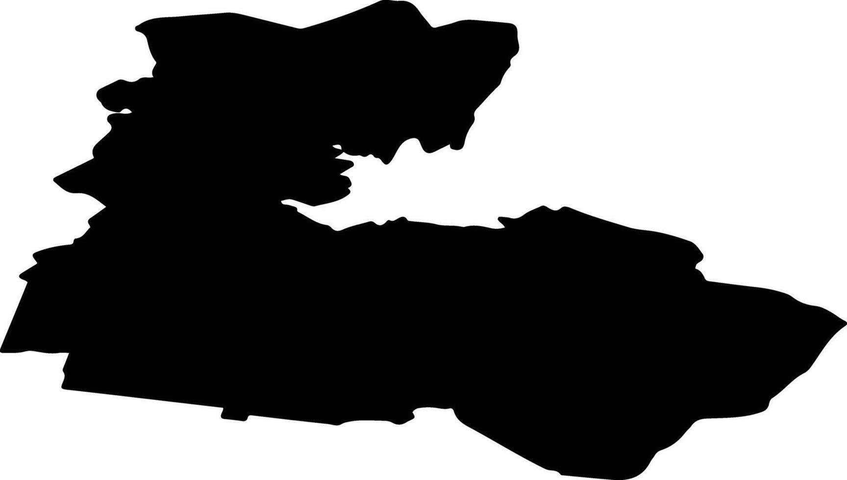 Valkas pag Latvia silhouette map vector