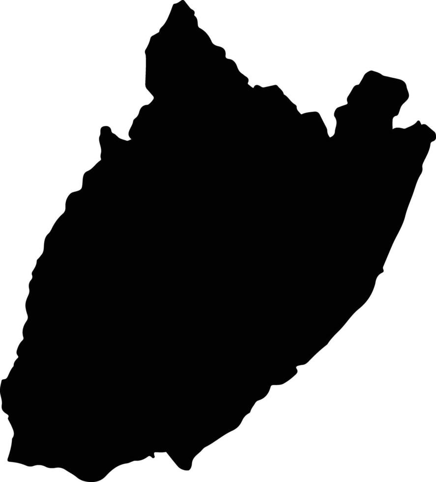 Valle De San Juan Colombia silhouette map vector