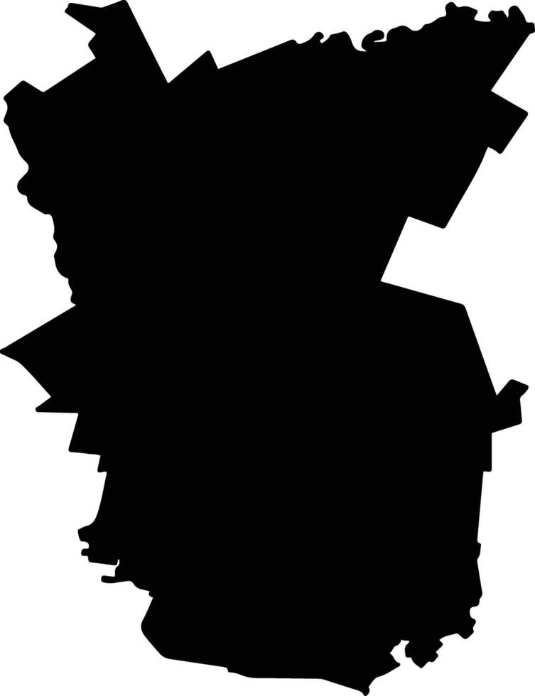 Vallecillo Mexico silhouette map vector
