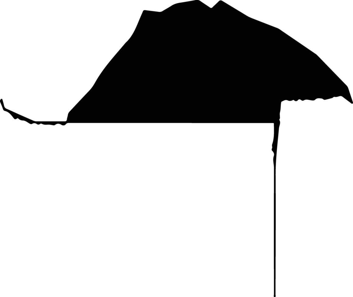 Vallee du Ntem Cameroon silhouette map vector