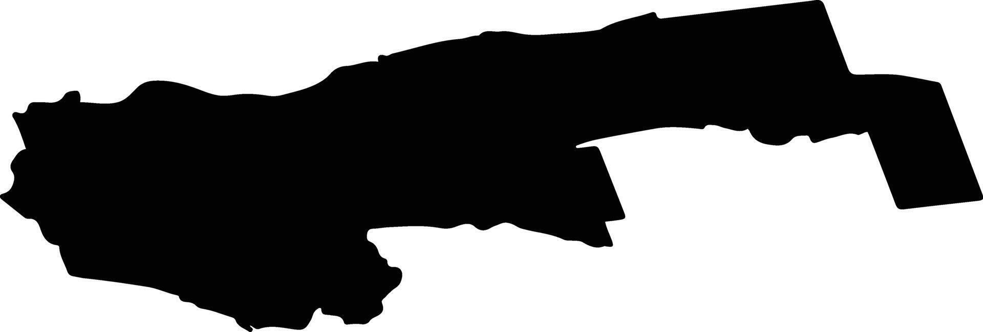 Valles pag Latvia silhouette map vector