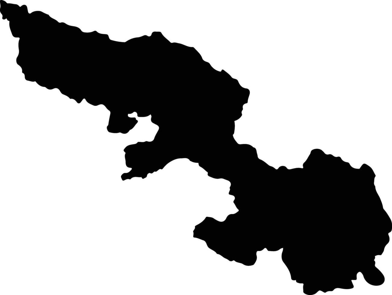Van Chan Vietnam silhouette map vector