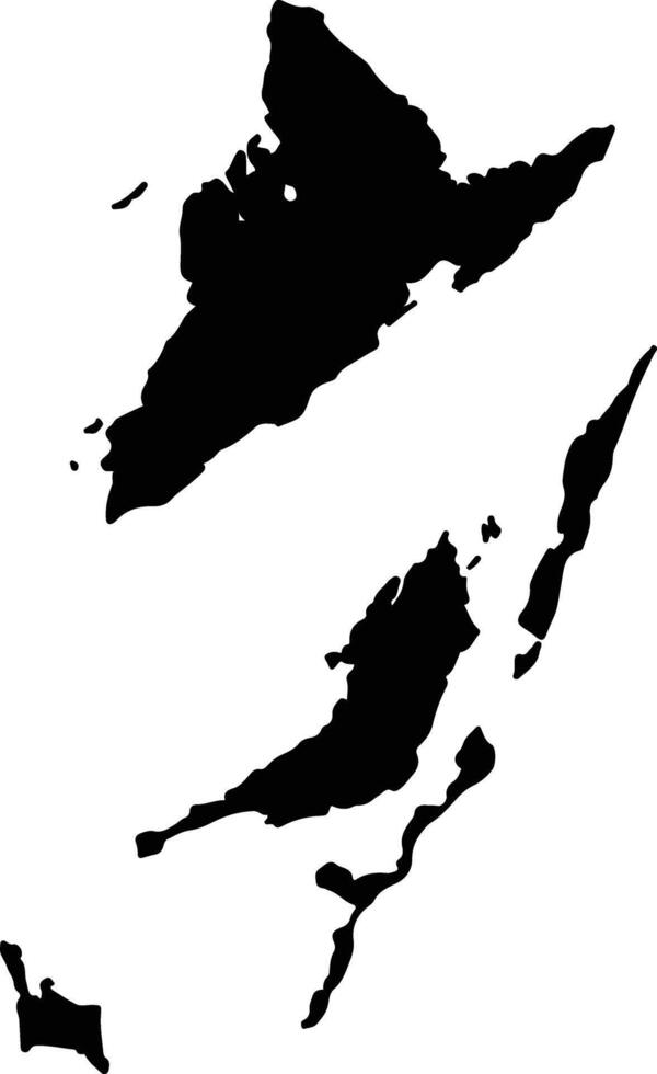 Van Don Vietnam silhouette map vector