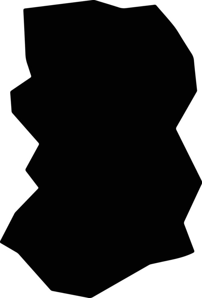 Vandeikya Nigeria silhouette map vector