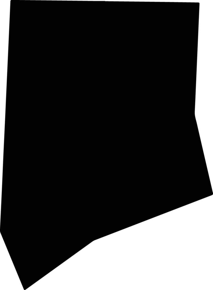 Vanderburgh United States silhouette map vector