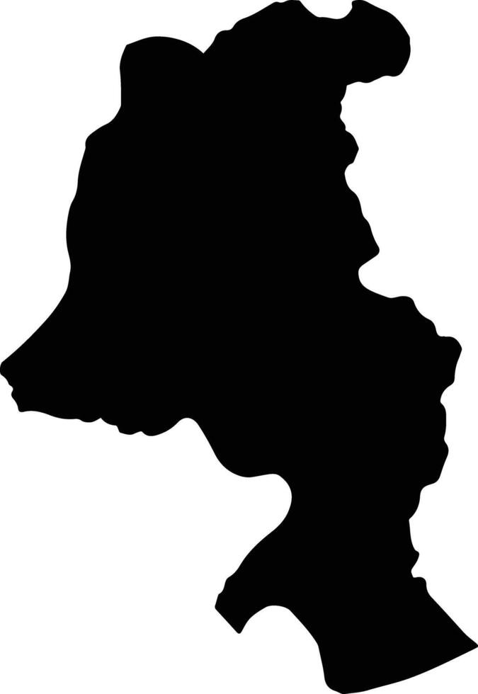 Vangvieng Laos silhouette map vector