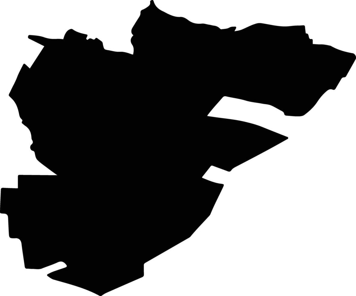 VANJU MARE Romania silhouette map vector