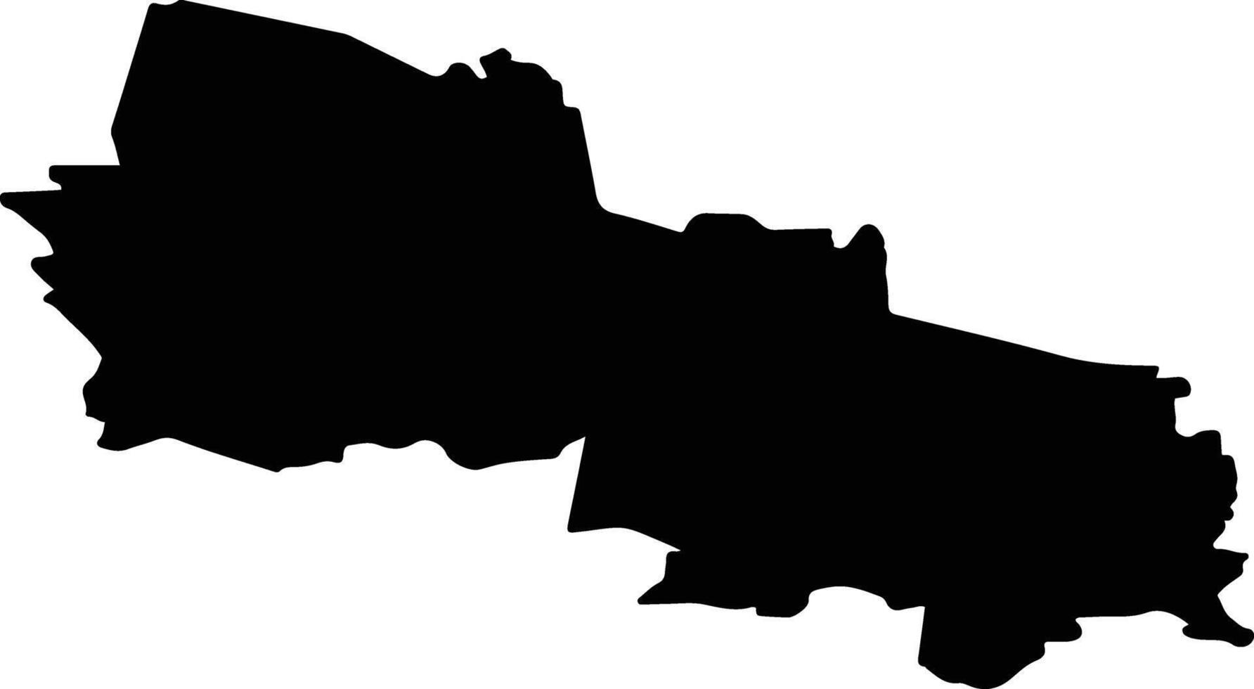 Vara vald Estonia silhouette map vector