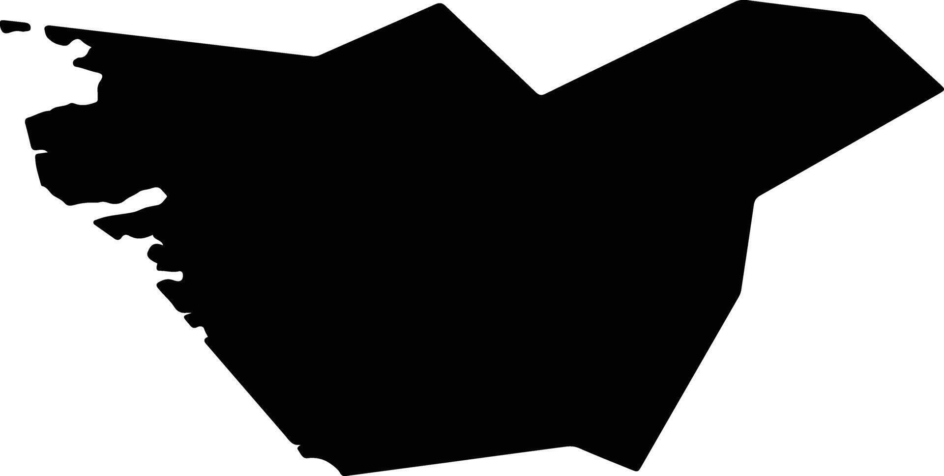 Varberg Sweden silhouette map vector