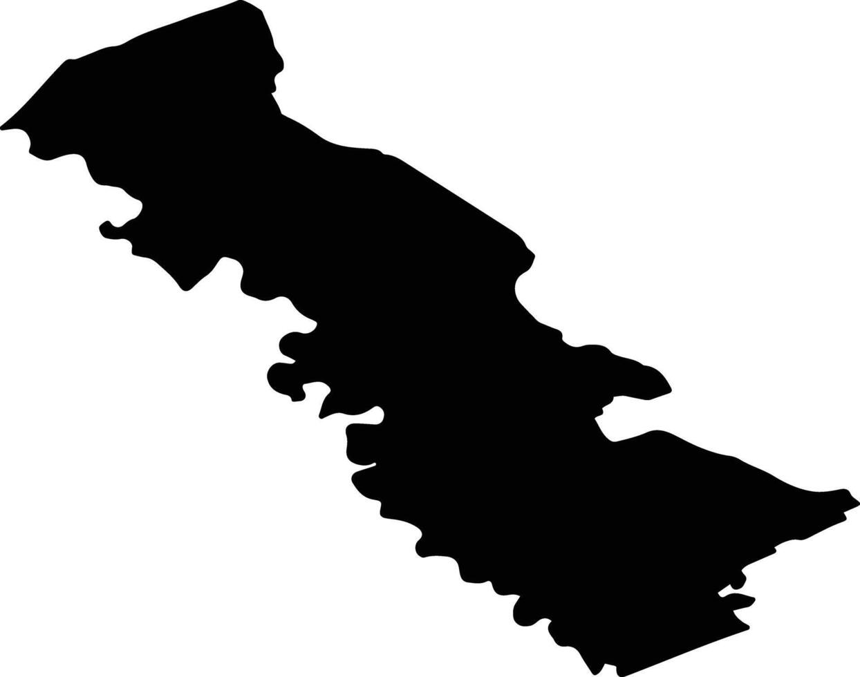 VARFU CAMPULUI Romania silhouette map vector