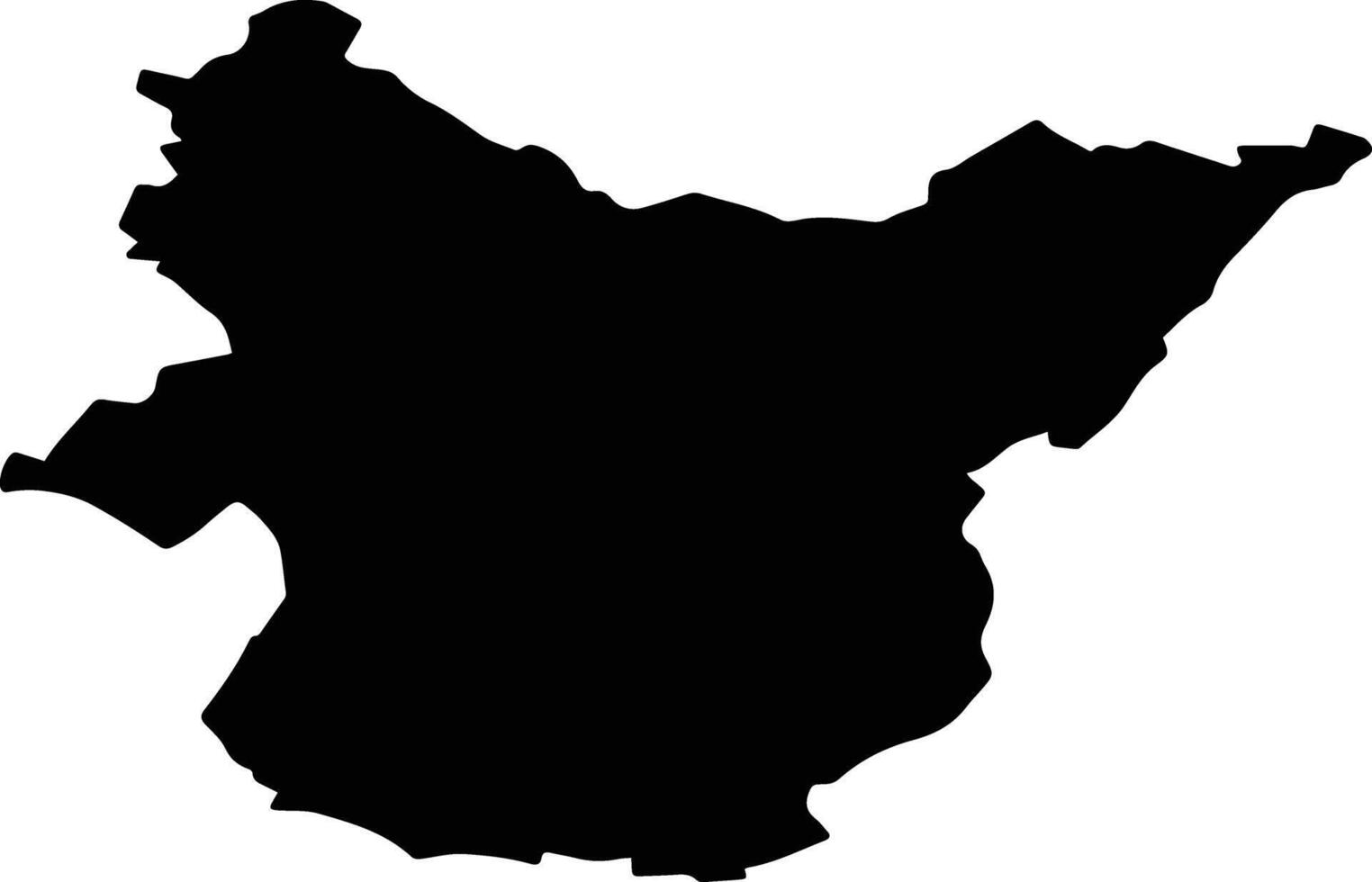 VARGATA Romania silhouette map vector