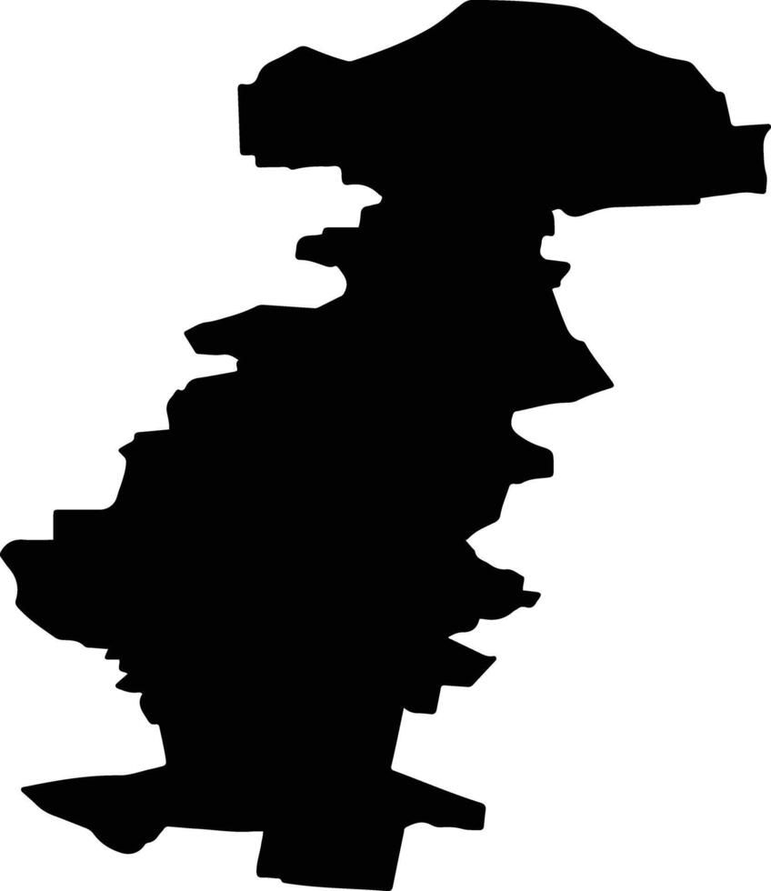 Vargashinsky District Russia silhouette map vector