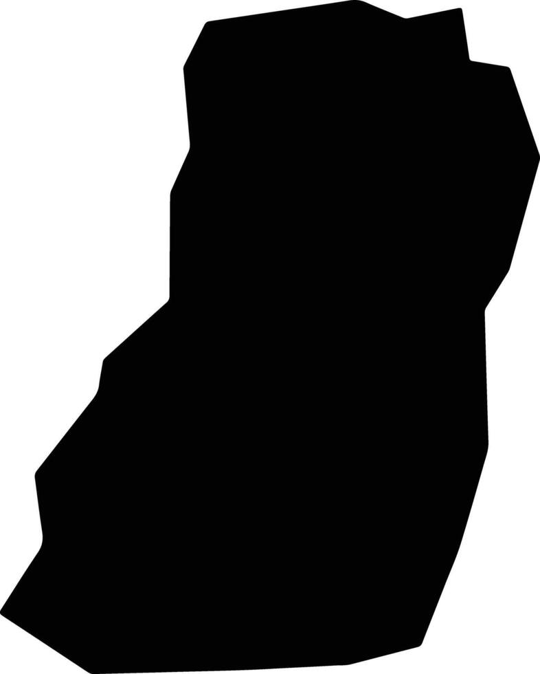 Vargem Grande do Rio Pardo Brazil silhouette map vector