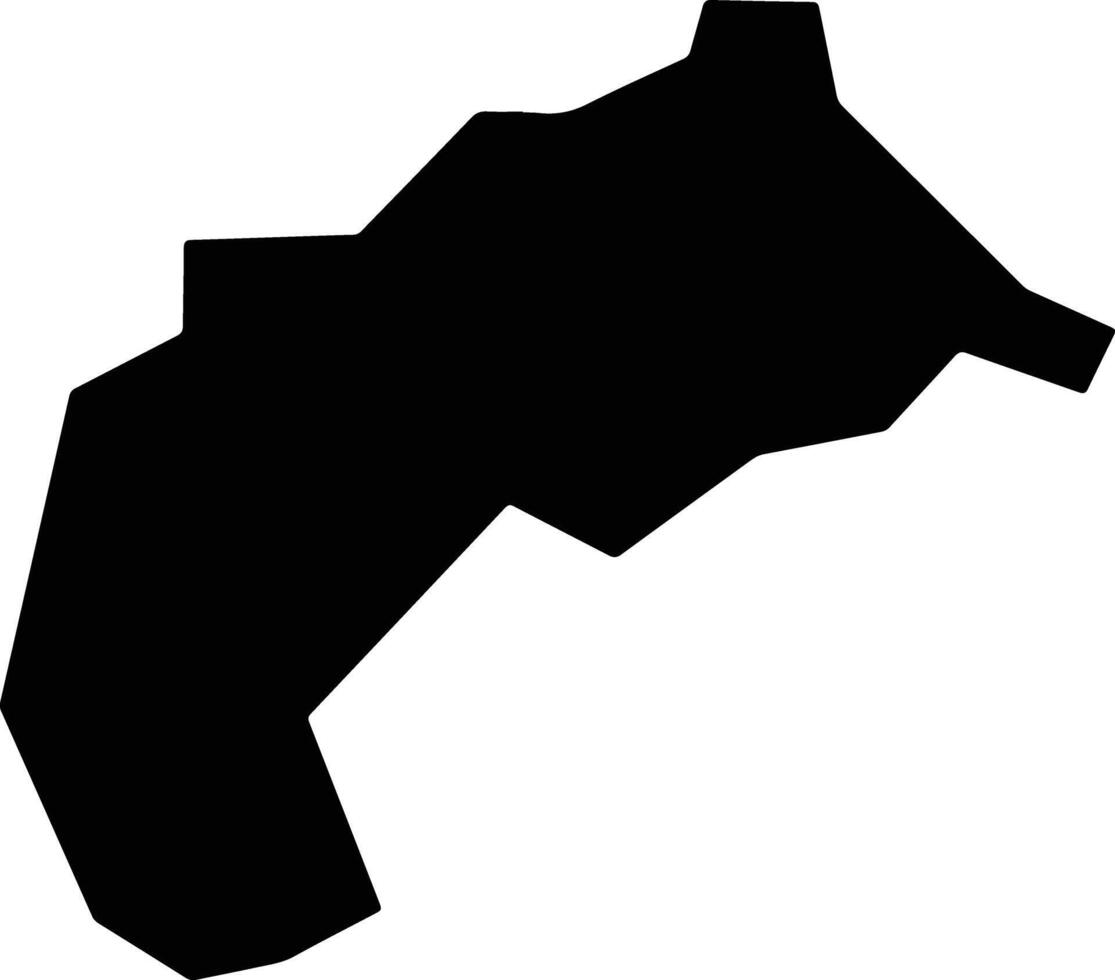 Vargem Grande do Sul Brazil silhouette map vector