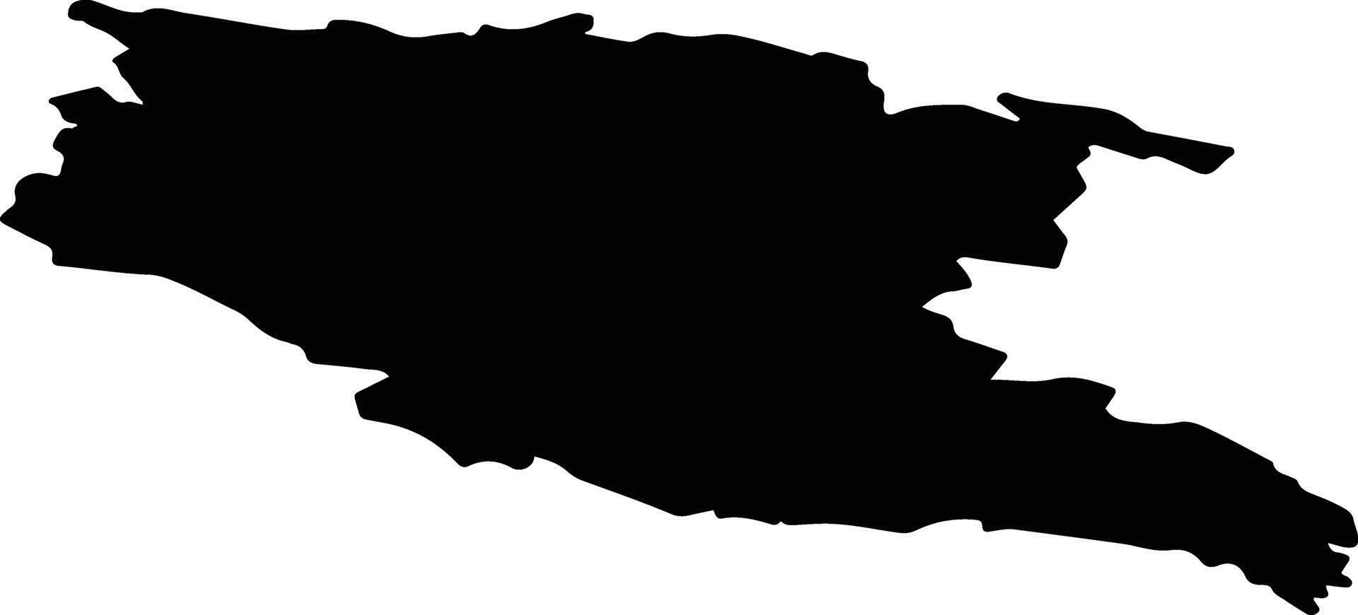 Varkauden seutukunta Finland silhouette map vector