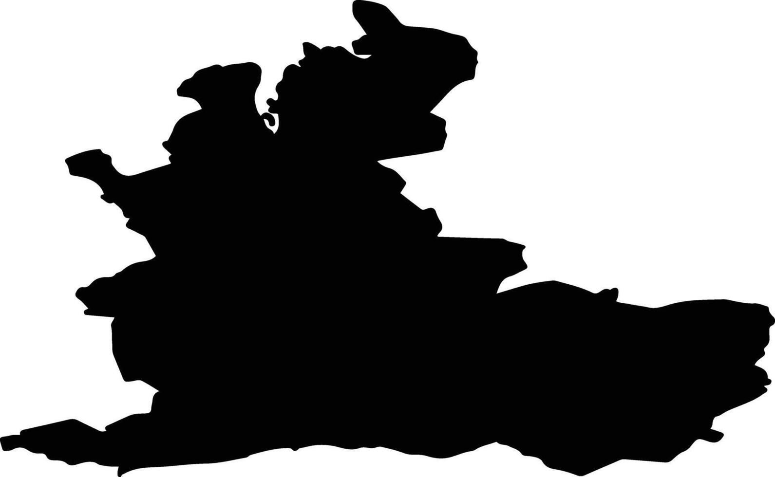 Varska vald Estonia silhouette map vector