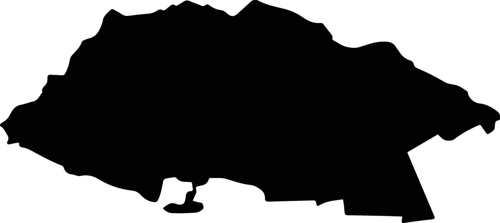 VARTESCOIU Romania silhouette map vector
