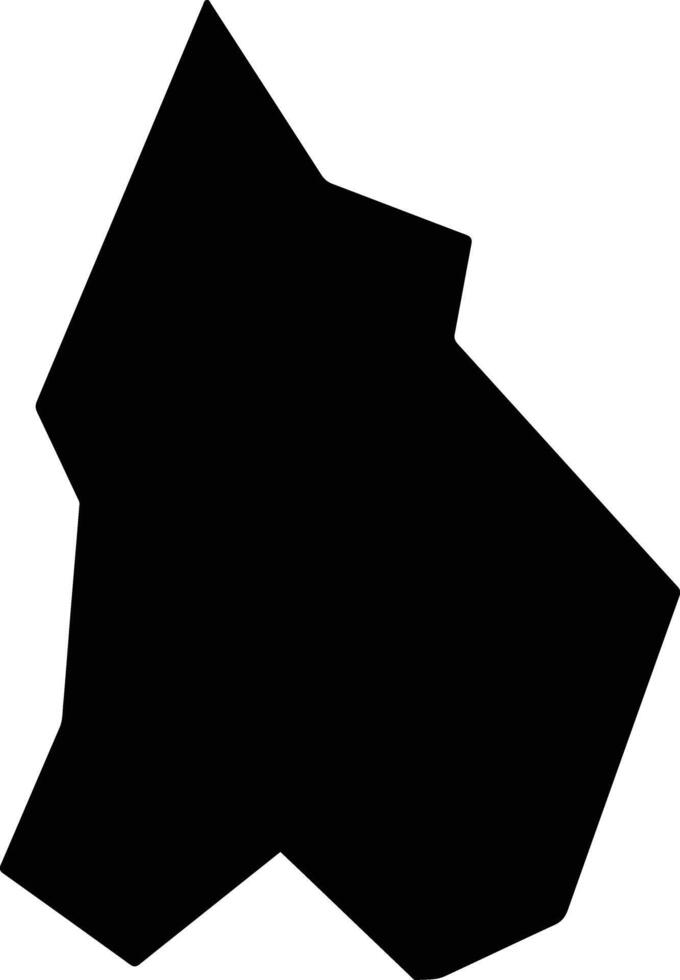 Vasa Koilaniou Cyprus silhouette map vector