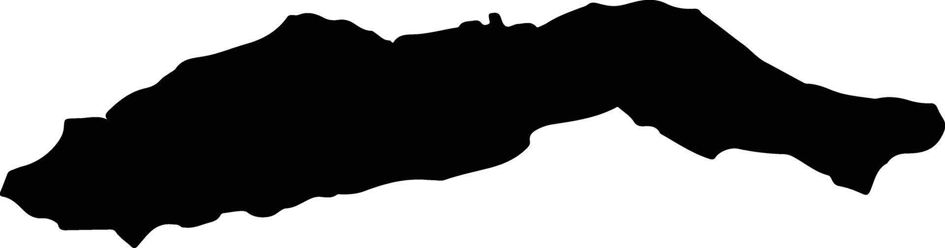 VASCAU Romania silhouette map vector