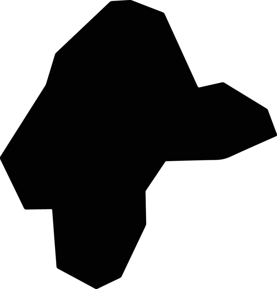 Vasa Kellakiou Cyprus silhouette map vector