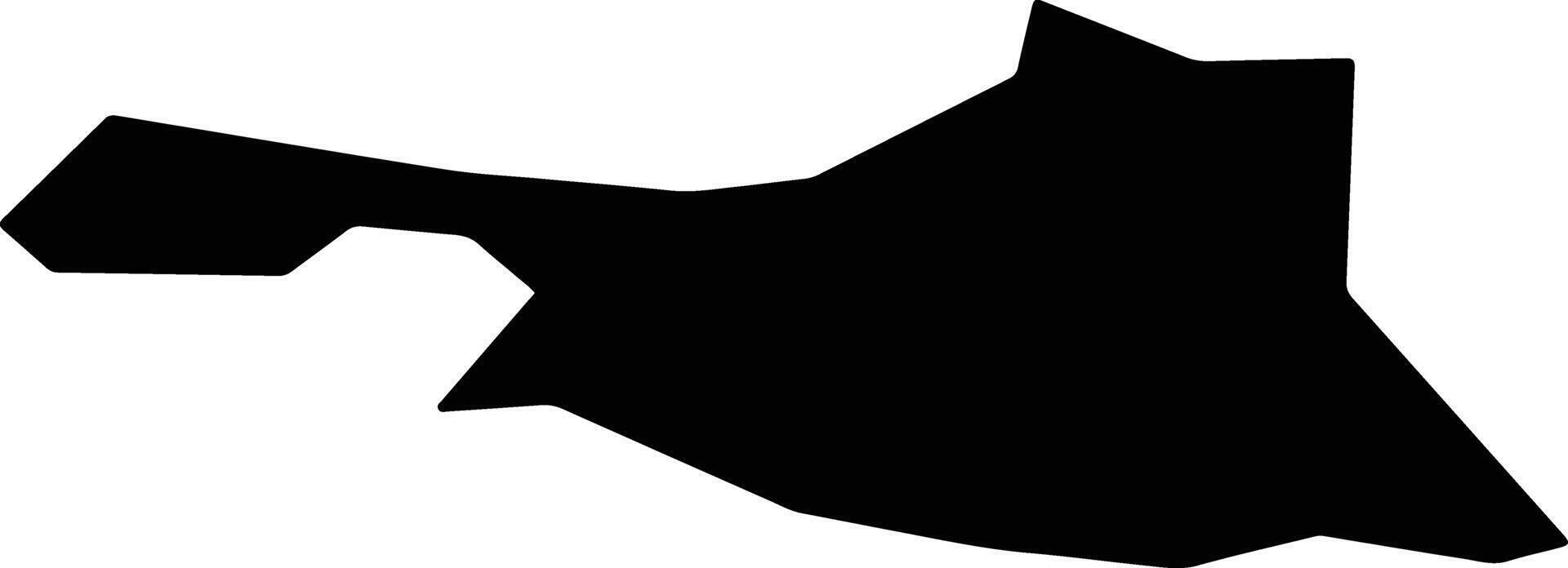 Vasileia Cyprus silhouette map vector