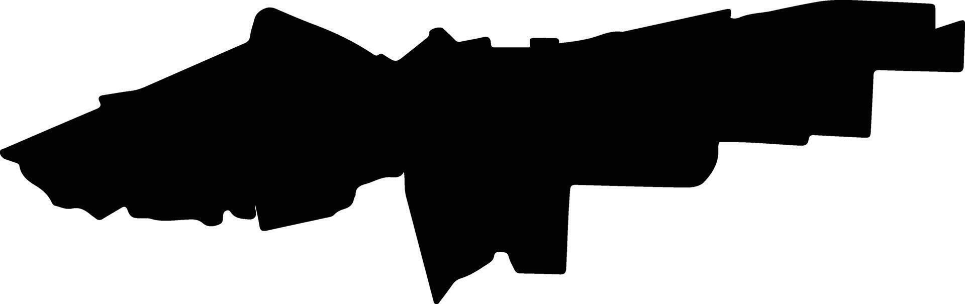 VASILATI Romania silhouette map vector