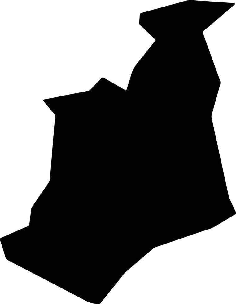 Vatili Cyprus silhouette map vector