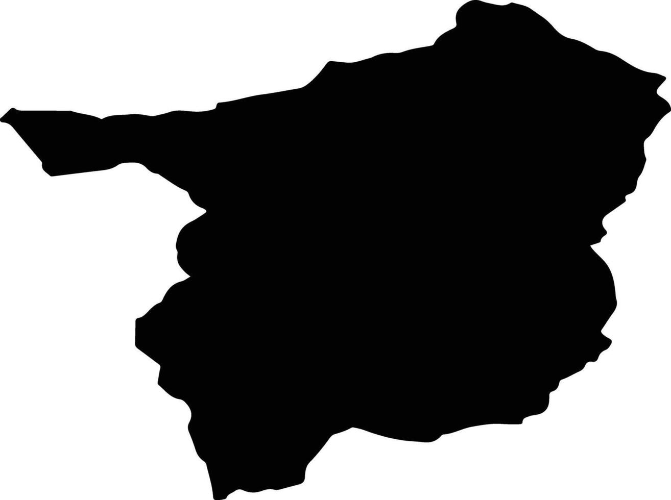 VATRA DORNEI Romania silhouette map vector