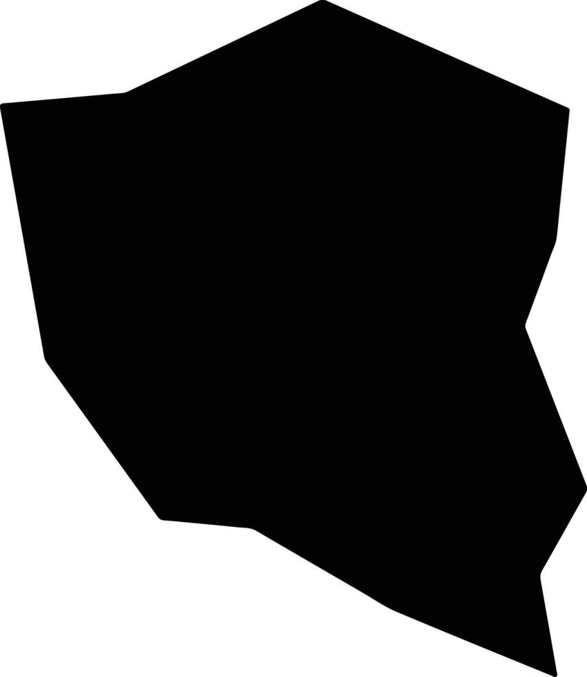 Vavatsinia Cyprus silhouette map vector