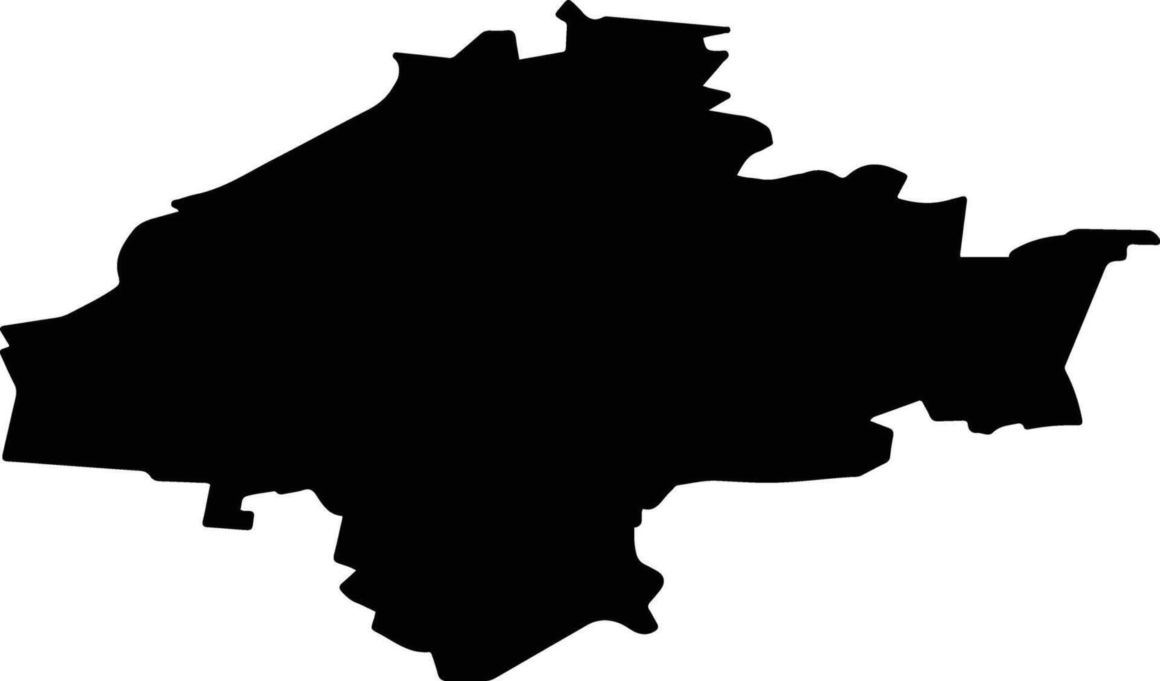 Vavozhsky District Russia silhouette map vector