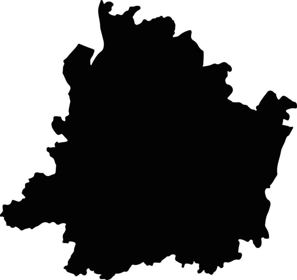Vavatenina Madagascar silhouette map vector