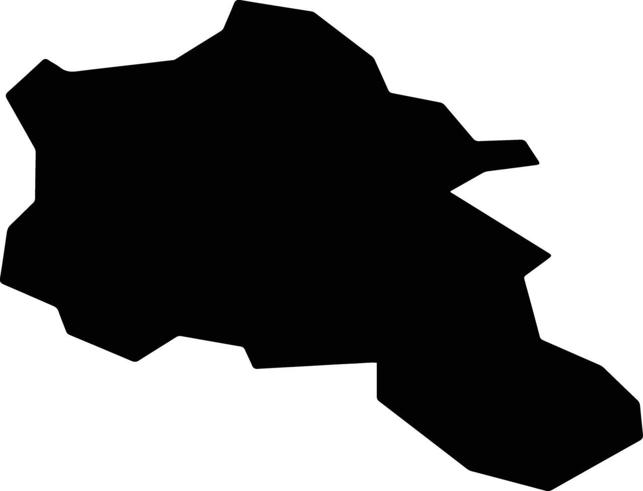Vawkavysk Belarus silhouette map vector
