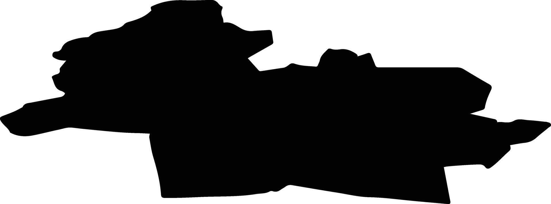 Veclaicenes pag Latvia silhouette map vector
