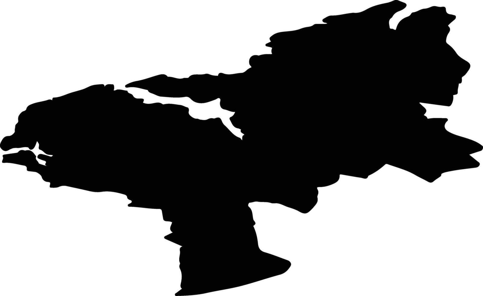 Vefsn nor Norway silhouette map vector