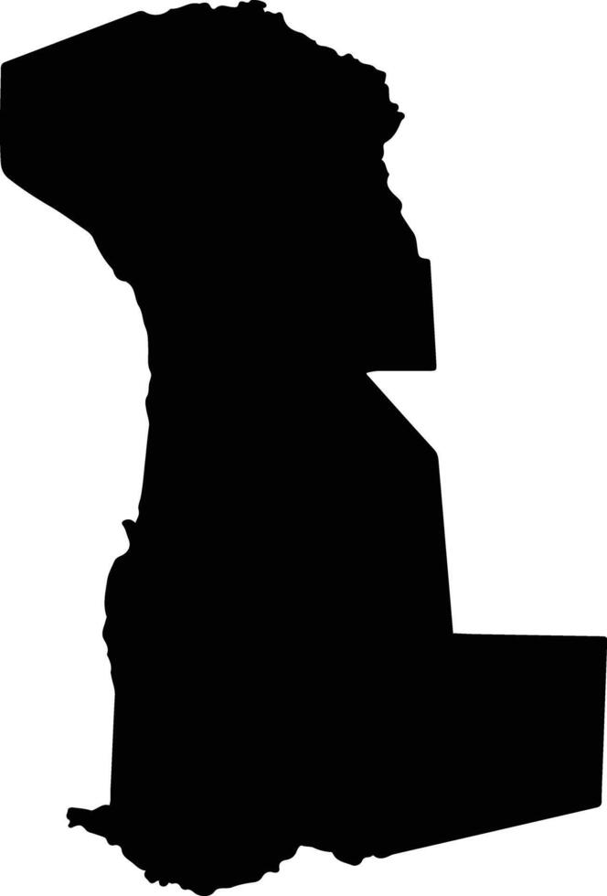 Velasco Bolivia silhouette map vector