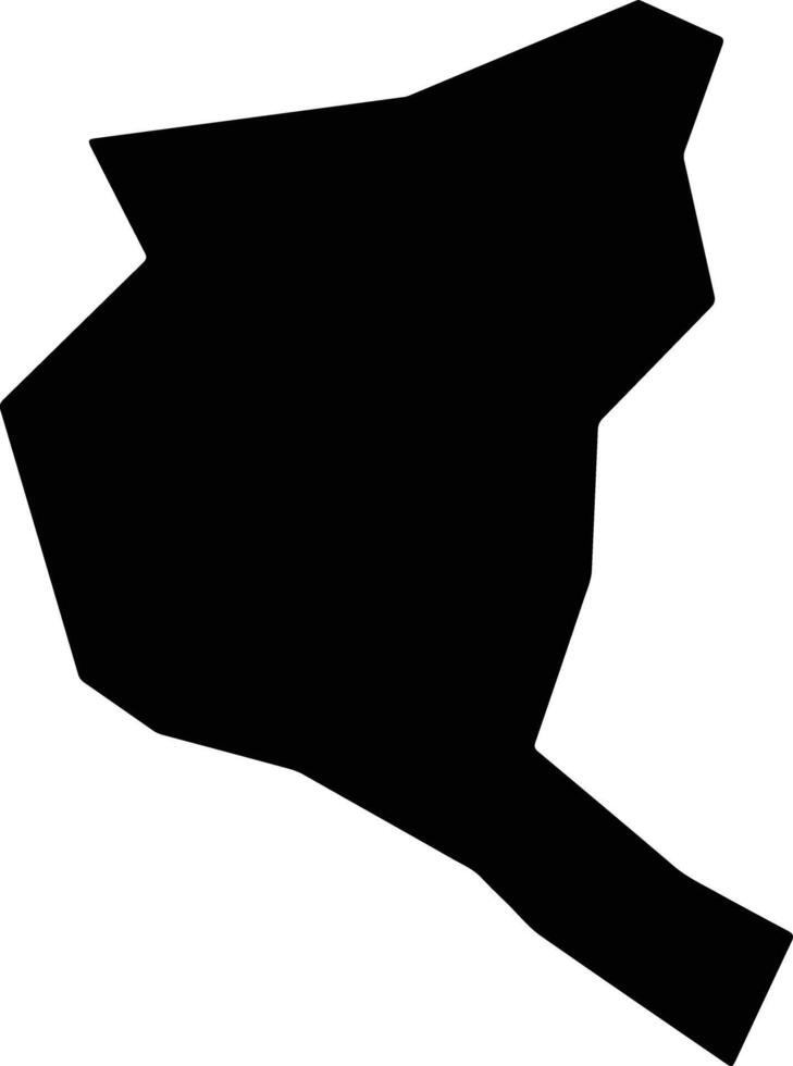 Velingrad Bulgaria silhouette map vector