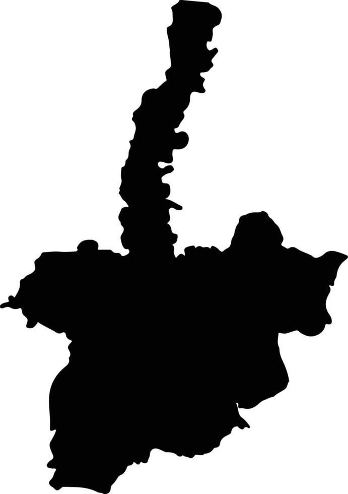 Ventanas Ecuador silhouette map vector