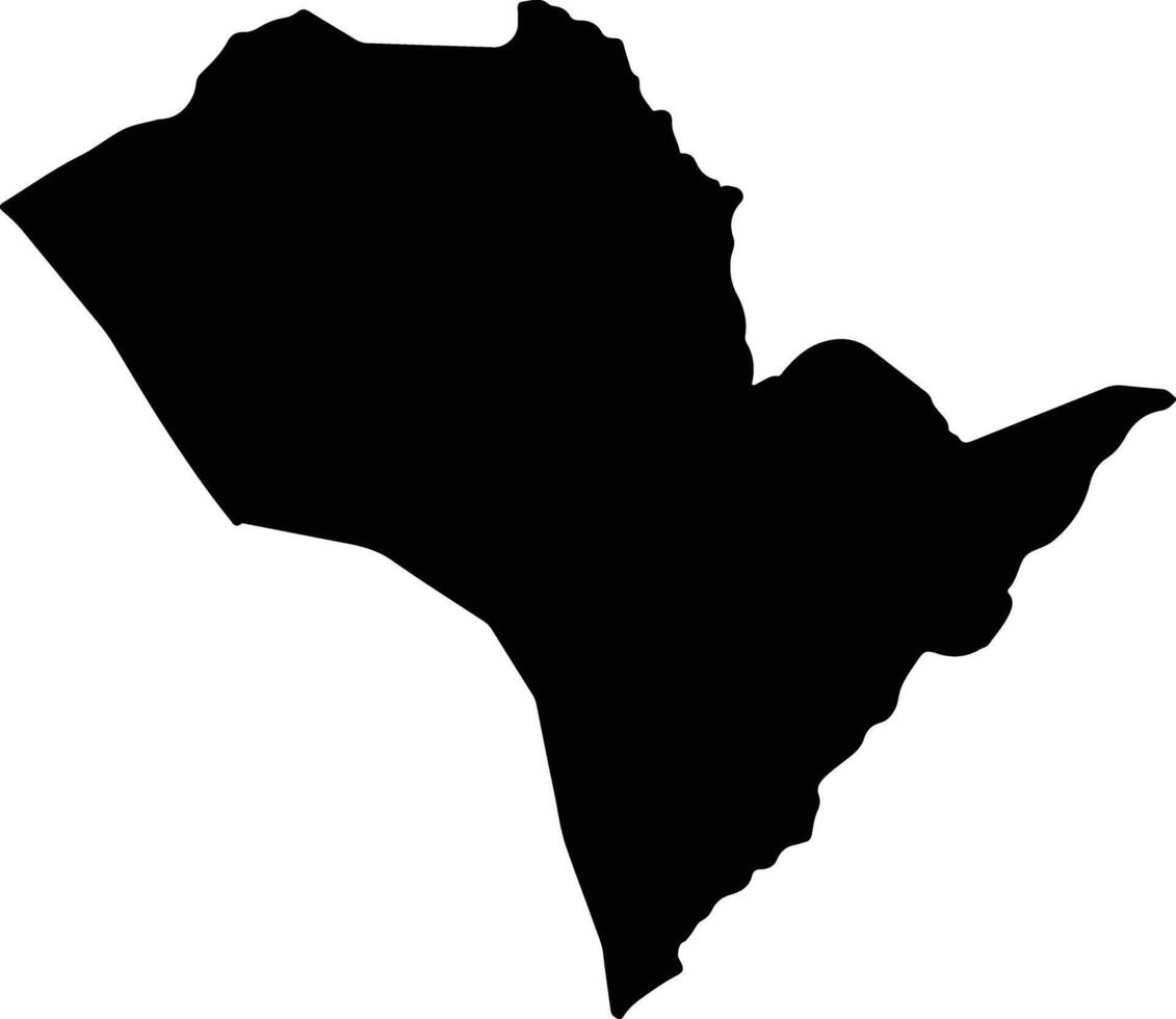 Venus Saint Lucia silhouette map vector