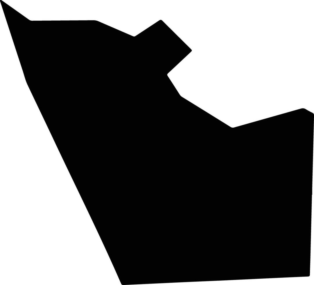 Vera Cruz do Oeste Brazil silhouette map vector