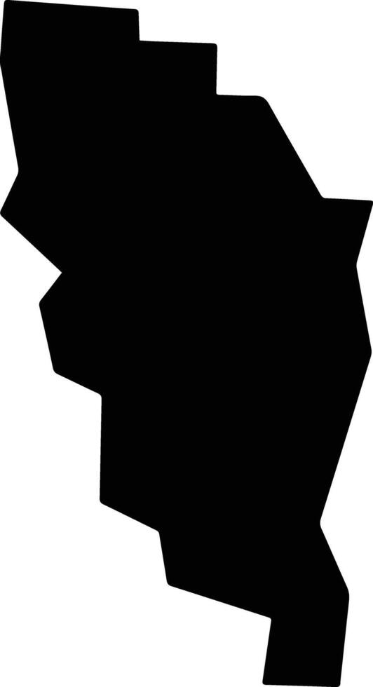 Vera Cruz Brazil silhouette map vector