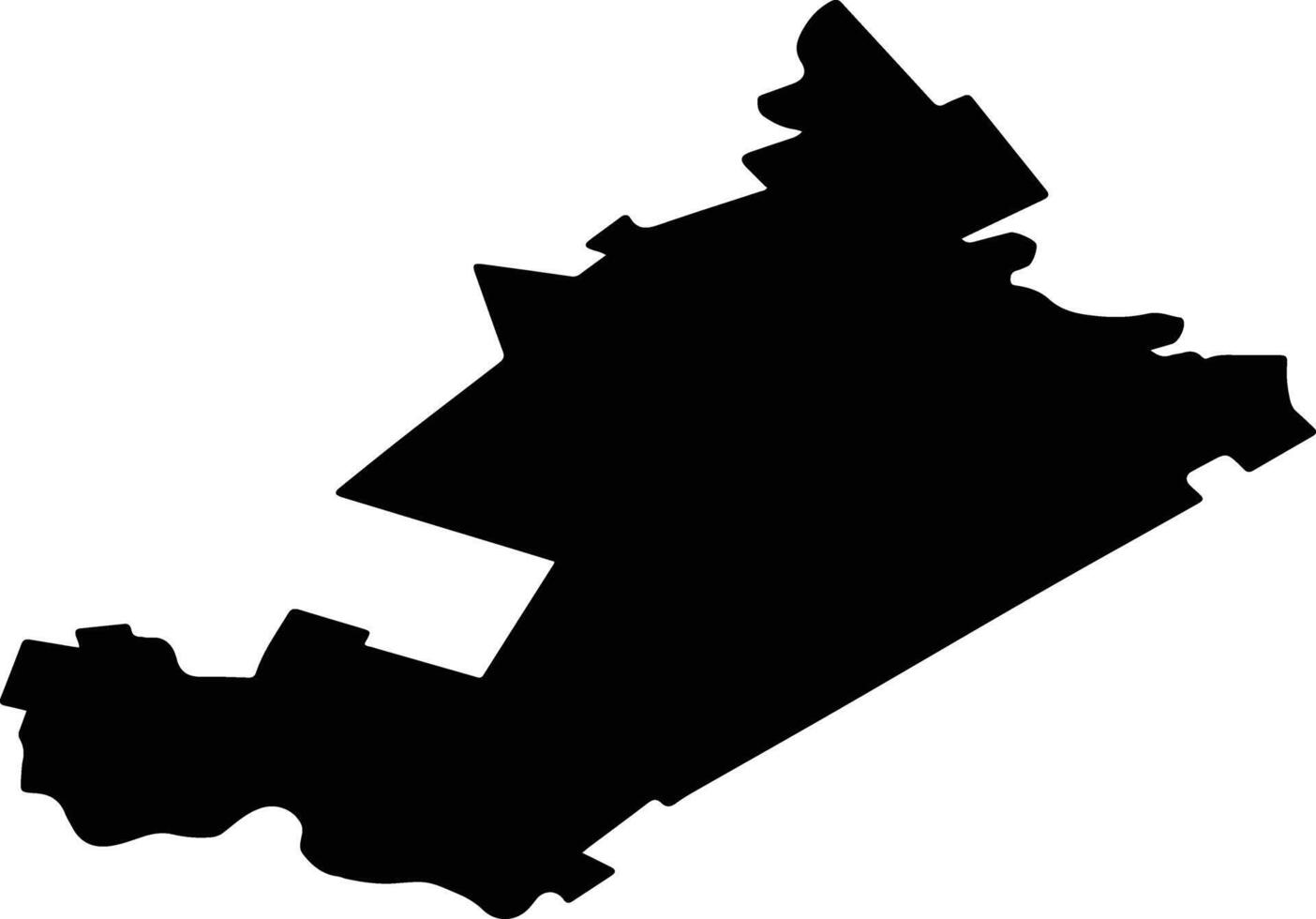 VERESTI Romania silhouette map vector