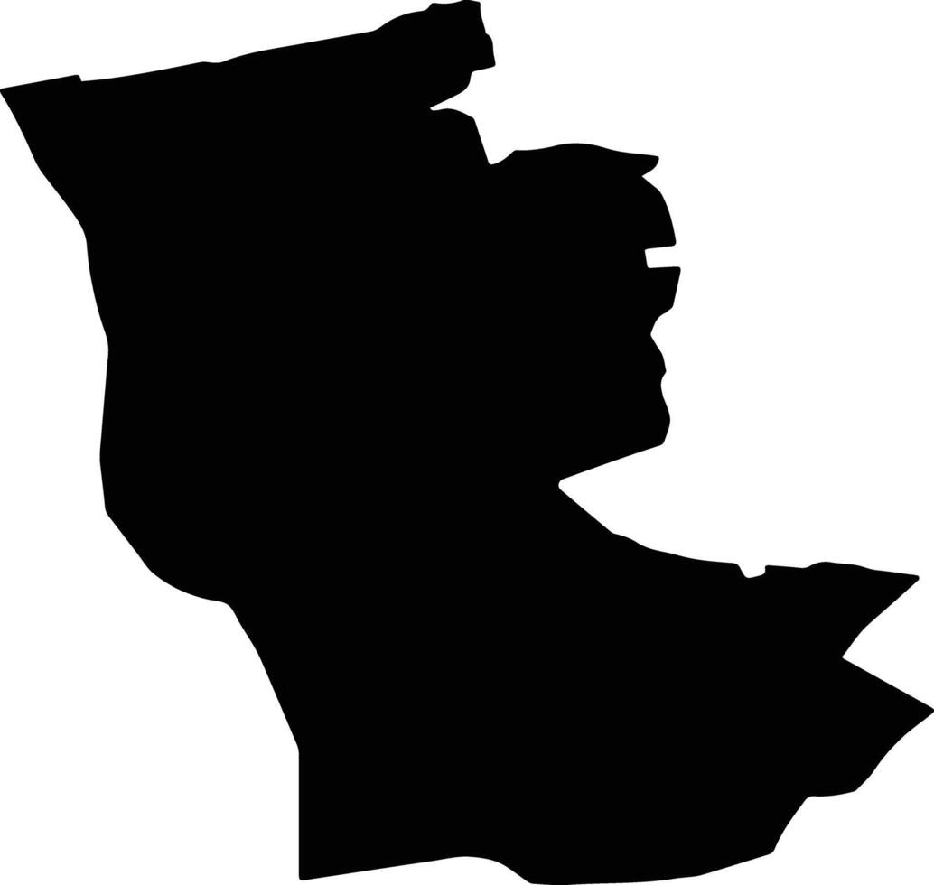 VERGULEASA Romania silhouette map vector